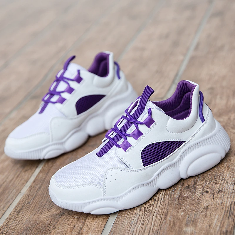 Большой размер: 35–42 Новый Для женщин Ультра-легкие дышащие кроссовки для бега; удобная обувь для улицы занятий спортом и бега трусцой