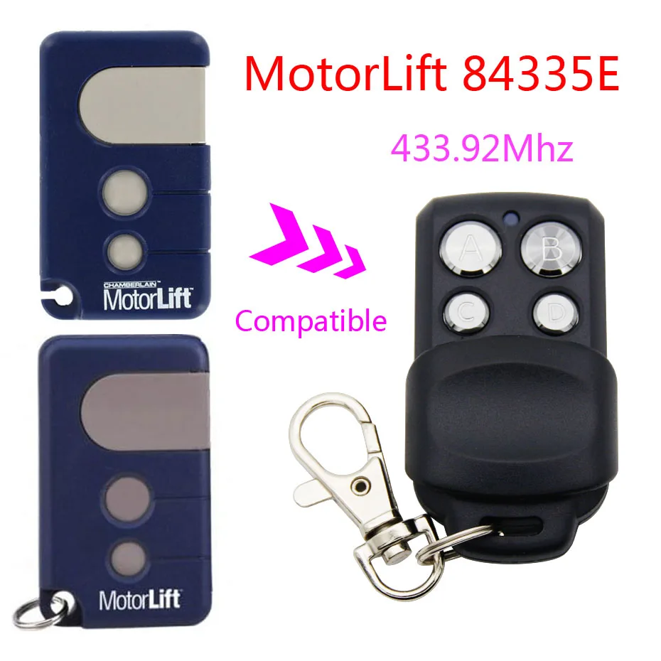 

Copy MotorLift 84335E remote control duplicator universal gate garage 433.92mhz learning remote control Motorlift