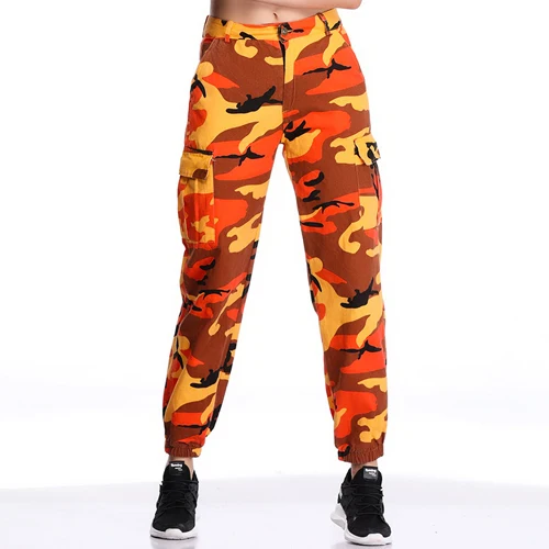 Buy Pantalon Militaire Femme Orange Up To 72 Off