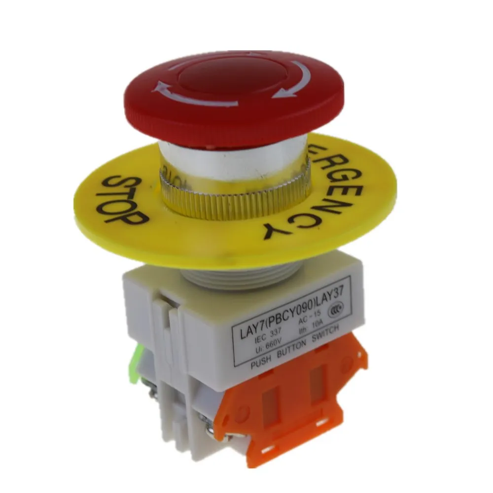 1pcs 1NO 1NC DPST Emergency Stop Push Button Switch AC 660V 10A Switch Equipment Lift Elevator Latching Self Lock Red Mushroom c 1pcs 1NO 1NC DPST Emergency Stop Push Button Switch AC 660V 10A Switch Equipment Lift Elevator Latching Self Lock Red Mushroom c