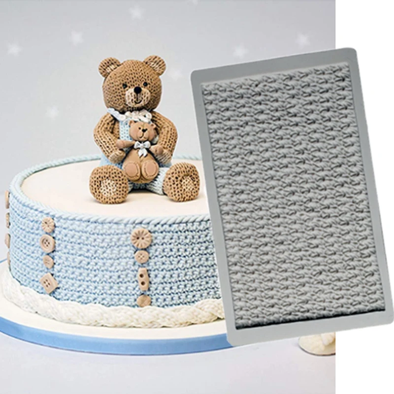 

Crochet Piece Molds Fondant Cake Decorating Tools Silicone Molds Sugarcrafts Chocolate Baking Tools for Cakes Gumpaste Fimo