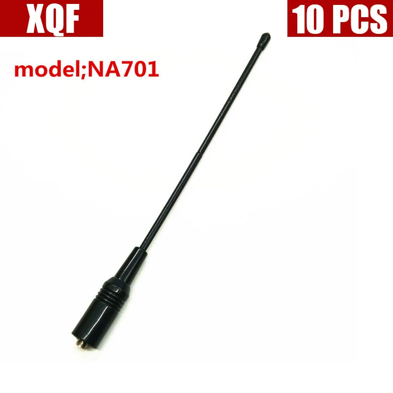 XQF 10 шт. NA-701 ручной антенна SMA-F UHF+ VHF для иди и болтай walkie talkie BAOFENG UV-5R 888 s H777 HYT PUXING TYT WOXUN двухстороннее радио