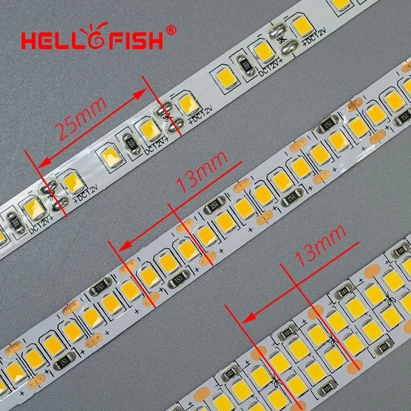 Светодиодный полосы света 2835 12V SMD 600 1200 2400 светодиодные чипы ленты 480 светодиодный