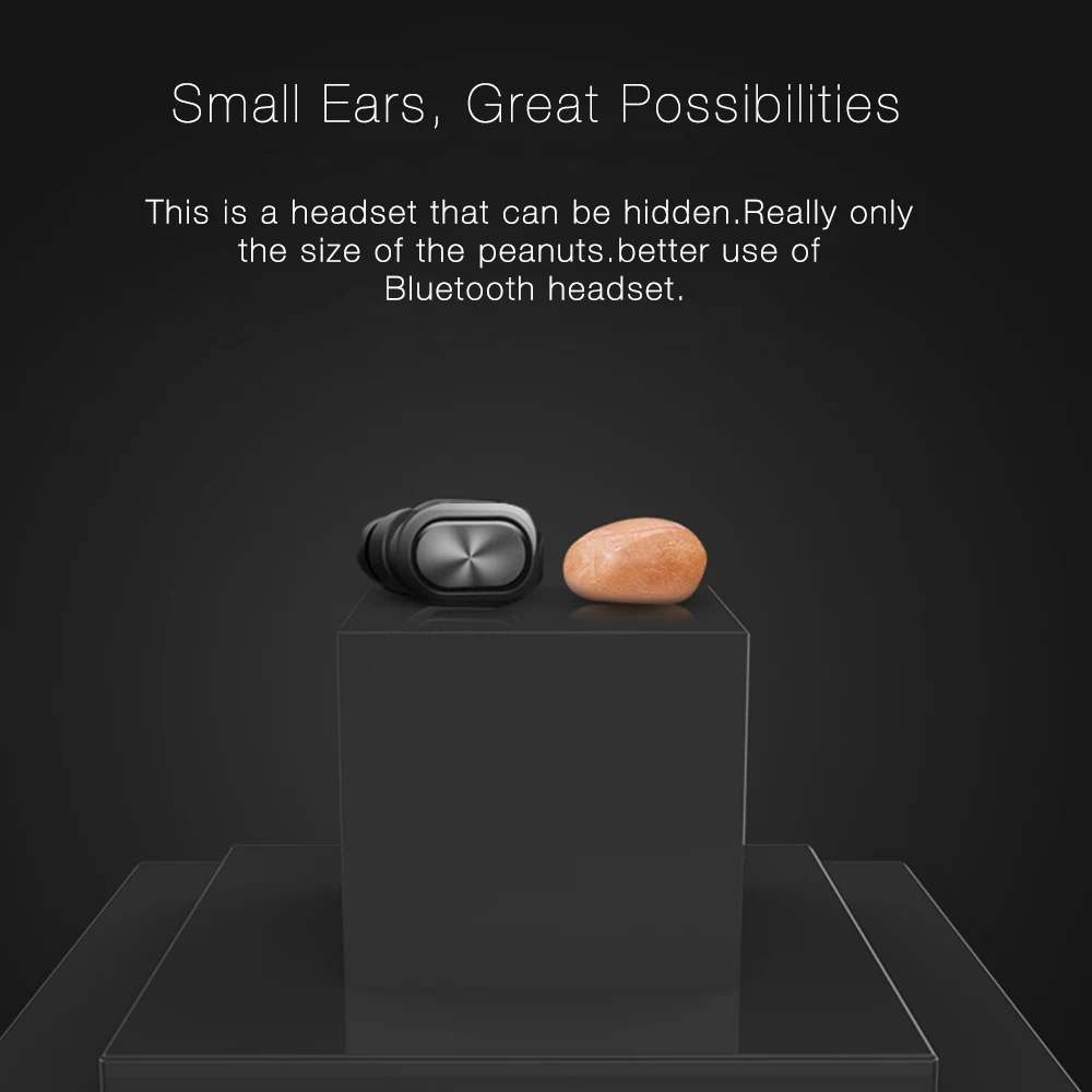 

Q1 mono small stereo earbuds hidden invisible earpiece micro mini wireless headset bluetooth earphone headphone for phone