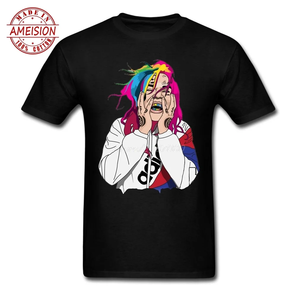 Новый стиль Rapper 6ix9ine футболка Undertale мужские футболки хлопок 3XL короткий рукав