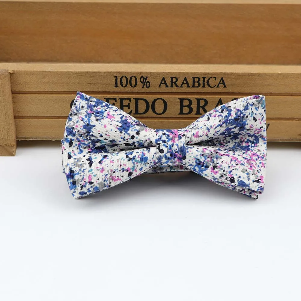 Классические галстуки-бабочки для маленьких детей; детские галстуки-смокинги для мальчиков; галстуки-бабочки с цветочным принтом - Цвет: 7