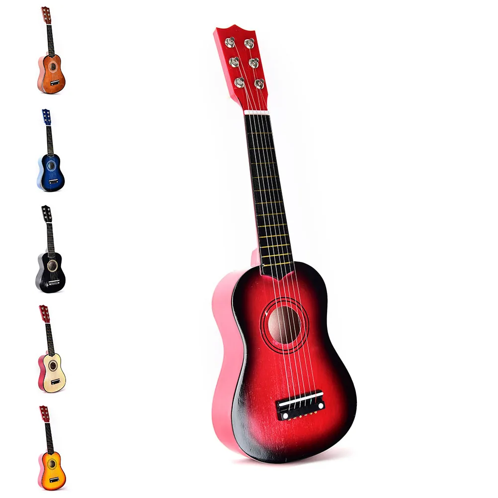 Детские Рождественские подарки Гавайи четыре струнная гитара+ струна+ палочки мини-укулеле игрушки для начинающих
