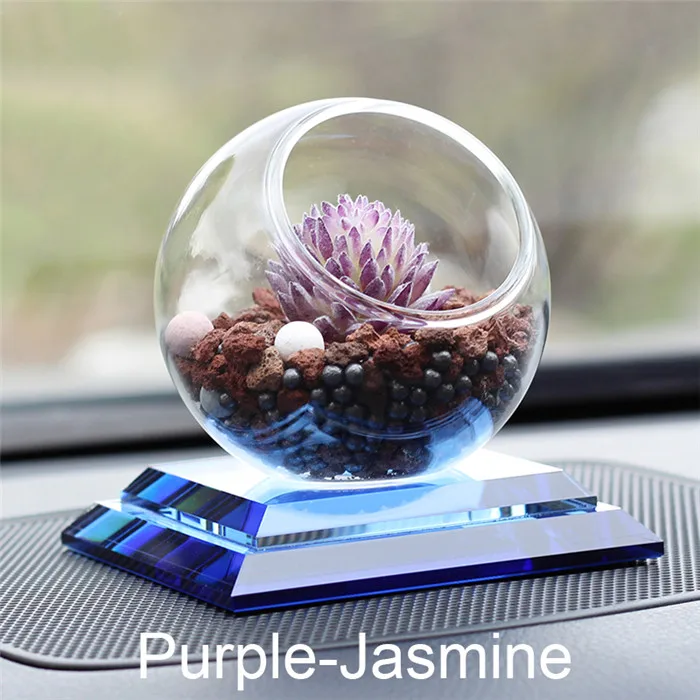 Автомобиль орнамент автомобилей Zeolite духи сиденье кристалл авто украшение приборной панели завод Арома диффузор аксессуары Подарки - Название цвета: Purple-Jasmine