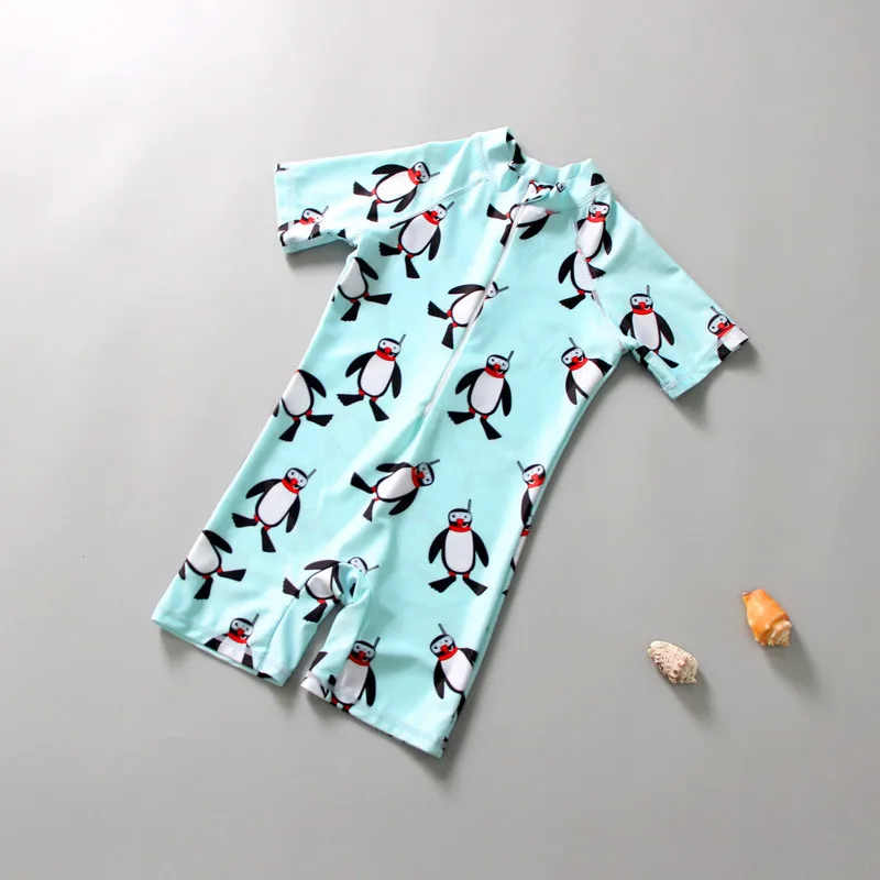 

New Baby Boy Swimwear Penguin Animals Swimming Suit Toddler Kids Girl Swimwear Children Spa Beach Bathing Clothes