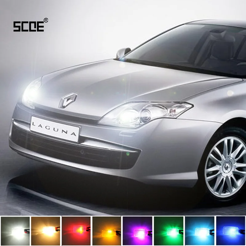 Для Renault Laguna II III Tourer SCOE 2015 Новый 2X 12SMD светодиодный передний парковочный фонарь