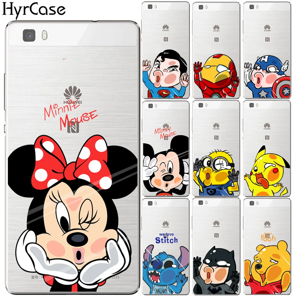 

Mickey Minnie Soft TPU Silicon Case Cover For Huawei P8 P9 P10 P20 Lite Plus Mate 10 Pro Y5 Y6 II Y3 Y7 2017 Honor 9 6X 7X