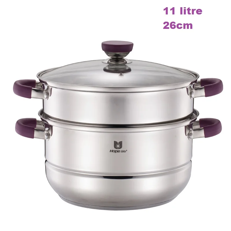 Double Boilers 26cm large steamer cooking pot stock pot stew utensil