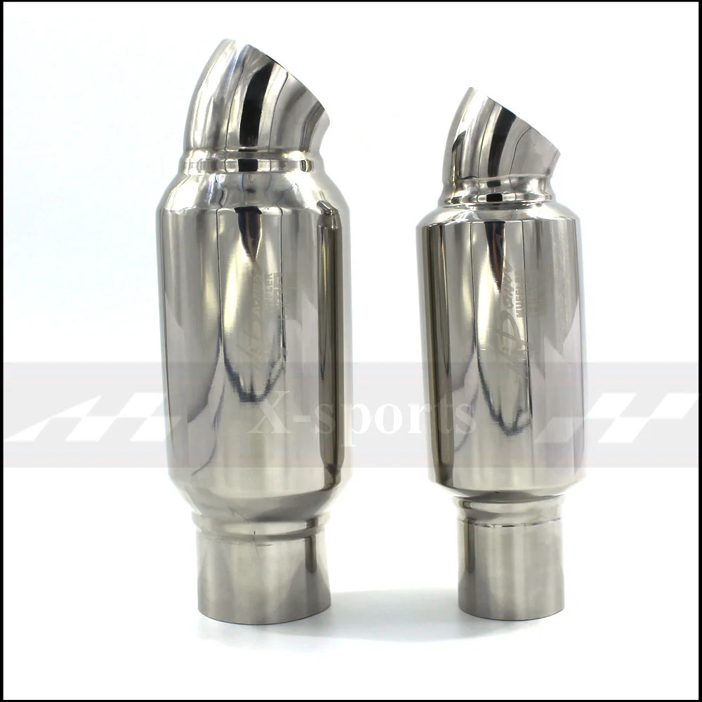 Car exhaust pipe Muffler tail pipe High Quality Universal Stainless steel 304 Length 245mm of 270mm Interface: 51mm 63mm