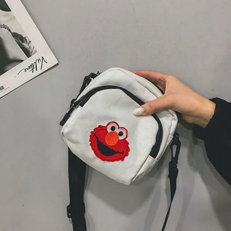 شارع سمسم إلمو حقيبة قماش قنب الرجعية حقيبة ساعي المحمول الهاتف الأوراق حقيبة الأطفال الكرتون حقيبة التخزين X1367 شارع سمسم إلمو حقيبة قماش قنب الرجعية حقيبة ساعي المحمول الهاتف الأوراق حقيبة الأطفال الكرتون حقيبة التخزين X1367