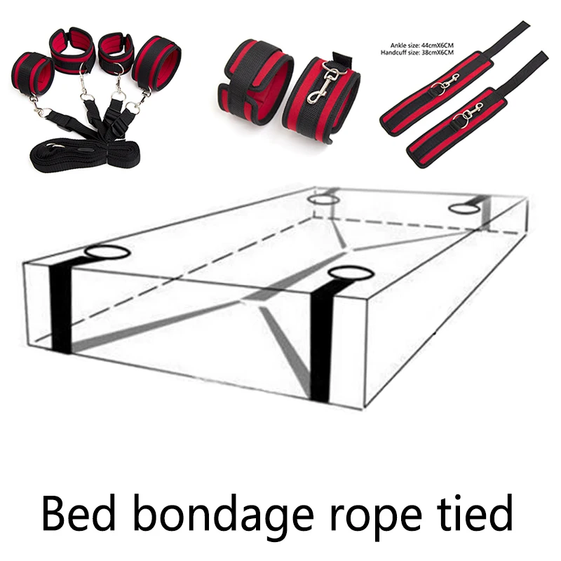  Bdsm Bondage Handcuffs Erotic Under Bed BDSM Bondage Restraint System Games For Adults Wrists & Ank