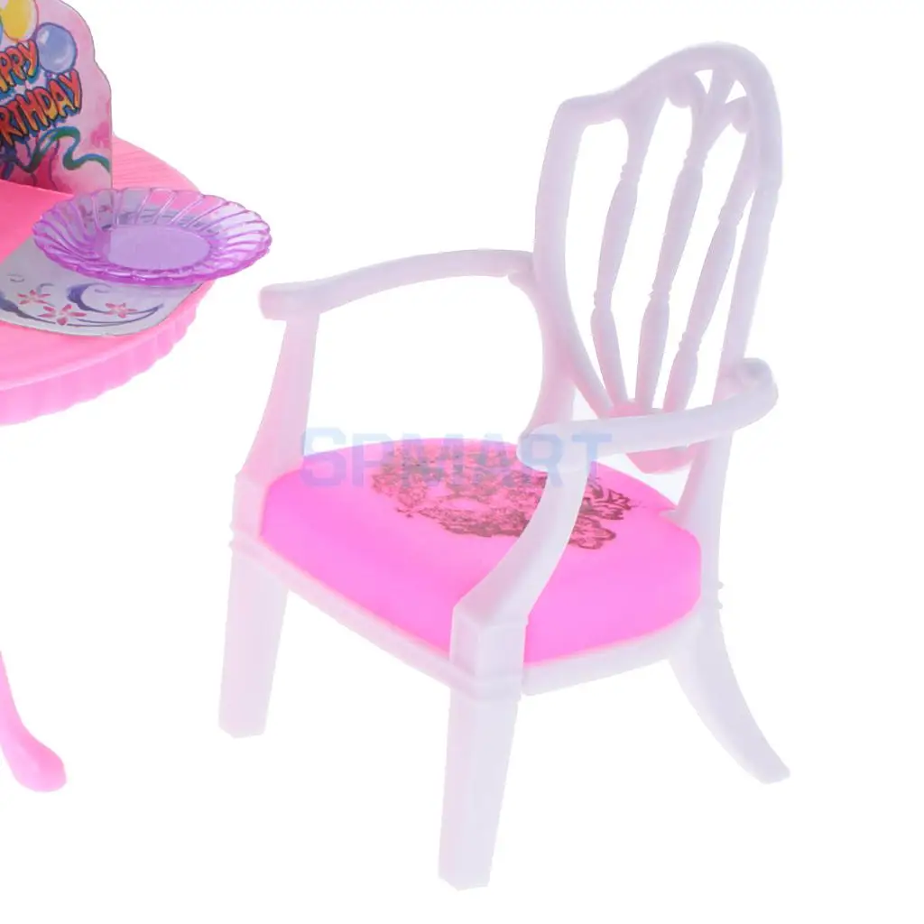 Роскошный пластиковый набор игрушечной мебели для кукол Дом день рождения время