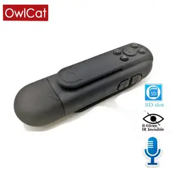 OwlCat портативный карманный видео аудиокамкодер 940nm IR ночного видения невидимая HD 1080 P полицейская изношенная камера DV рекордер мини камера