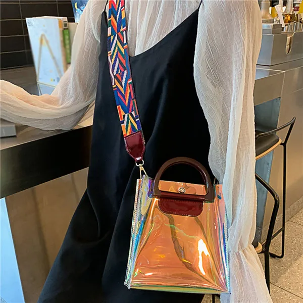 ПВХ лазерная сумка модная новая многофункциональная цветная сумка почтальон сумка на плечо Sra bolsas роскошные сумки