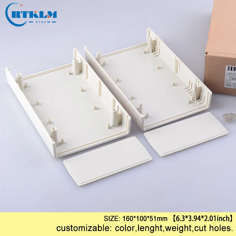 Пластиковый корпус для рукоделия, электрическая пластиковая коробка для проекта, корпуса из АБС-пластика для электроники, распределительная коробка 160*100*51 мм, 1 штука