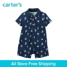 1pcs Short sleeves cotton handsome surf print Polo Romper Carter’s baby Boy Summer Spring jumpsuit clothing 118H023