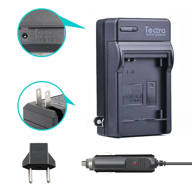 Tectra 4 шт. SLB-10A SLB10A Батарея+ цифровой Зарядное устройство для Samsung hmx-u10 hmx-u100 SL720 sl310w sl820 hz15w Z1