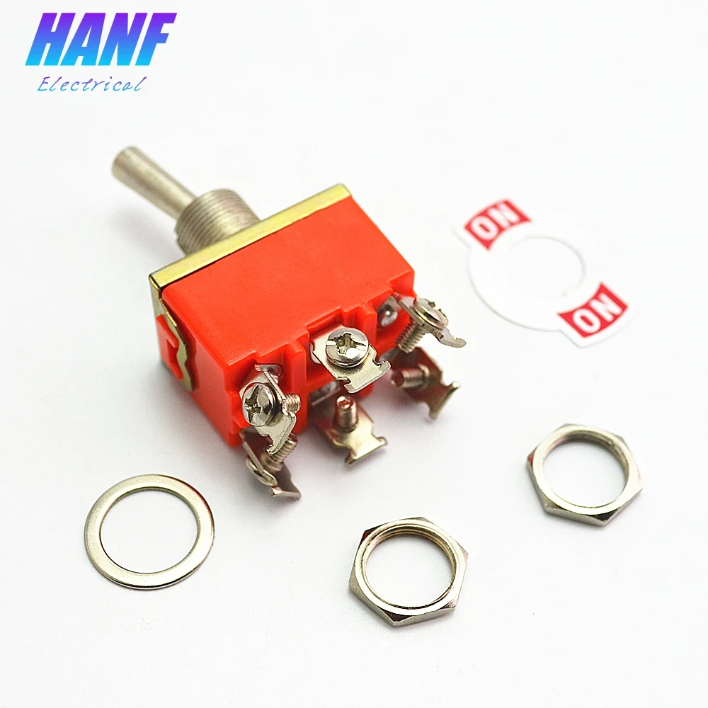 

1pcs E-TEN1321 Toggle switch 6 Screws 2 Positions Double pole double throw Rocker ON-ON 15A 250VAC