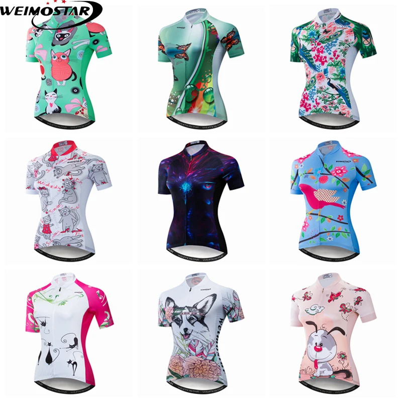 

Weimostar 2019 Women Cycling Jersey Tops Youth MTB Bike Shirts Short Sleeve Maillot Ciclismo Girls Breathable Bicycle Clothing