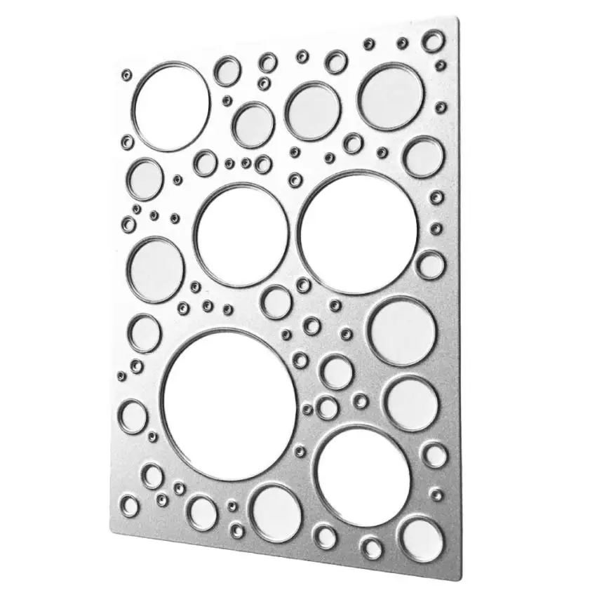 Перфорированный Круглый DIY Скрапбукинг украшение для альбома резка Скрапбукинг домашняя ремесло; металл трафареты для пресс-формы