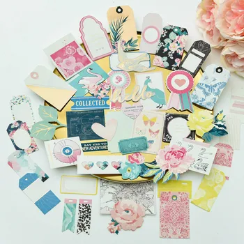 

45pcs Love You Cardstock Die Cuts for Scrapbooking Happy Planner/Card Making/Journaling Project