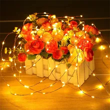 Mikksire 2 комплекта лампа Водонепроницаемый 50 гирлянды светодиодные огни 16.4FT Медный провод Светлячок огни Deco de Noel гирлянды Lichterkette K25