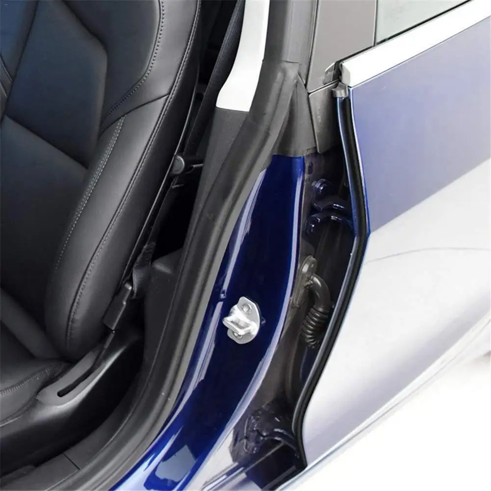 Уплотнение для автомобильной двери полосатая наклейка для Tesla модели 3 модели резиновые уплотнения звук для изоляции, блокирования автомобилей аксессуары для интерьера