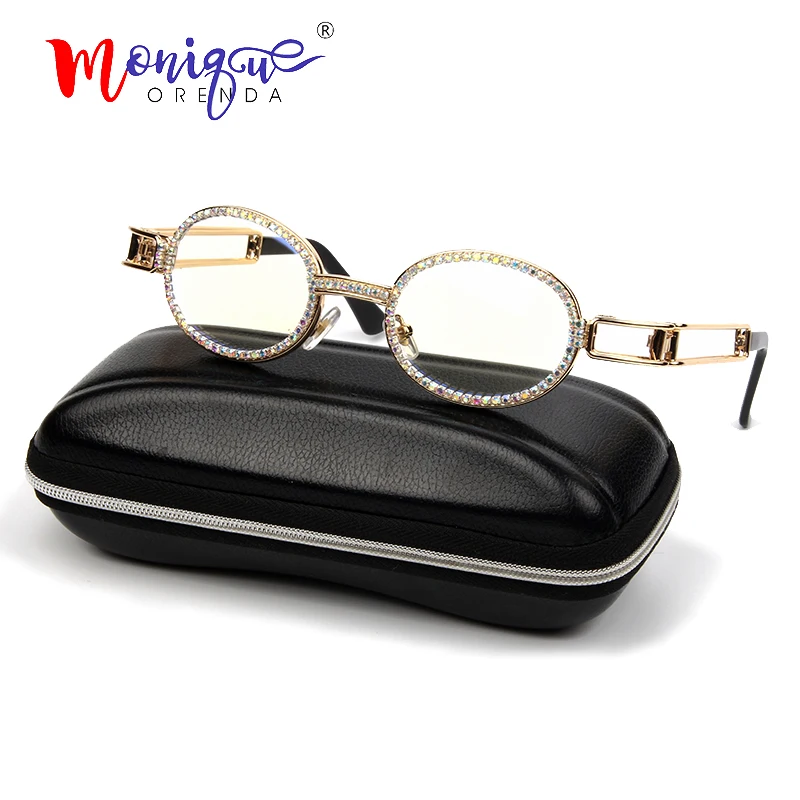 2019 Small oval sunglasses women vintage steampunk sun glasses men clear lens rhinestone anti blue rays eyeglasses oculos 2019 Small oval sunglasses women vintage steampunk sun glasses men clear lens rhinestone anti blue rays eyeglasses oculos