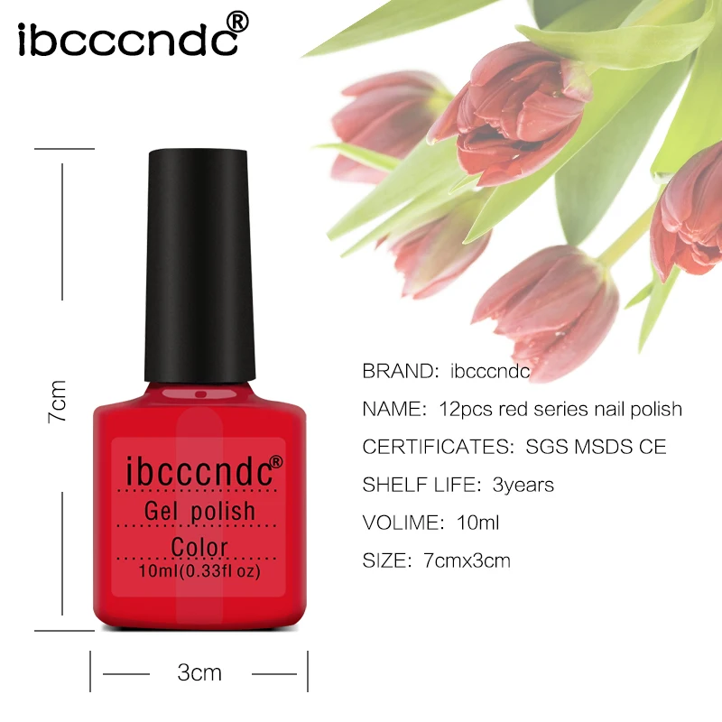 Ibcccndc 5 шт./лот Гель лак на выбор 3 вида цветов телесного цвета УФ гель для ногтей