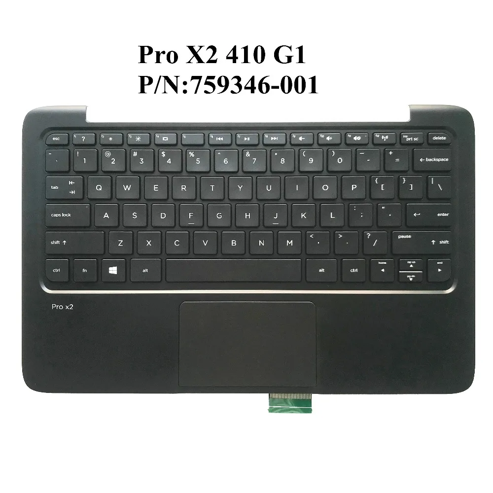 Для HP Pro X2 410 G1 ноутбук C shell Упор для рук США клавиатура 759346-001 аккумулятор большой емкости безопасная упаковка