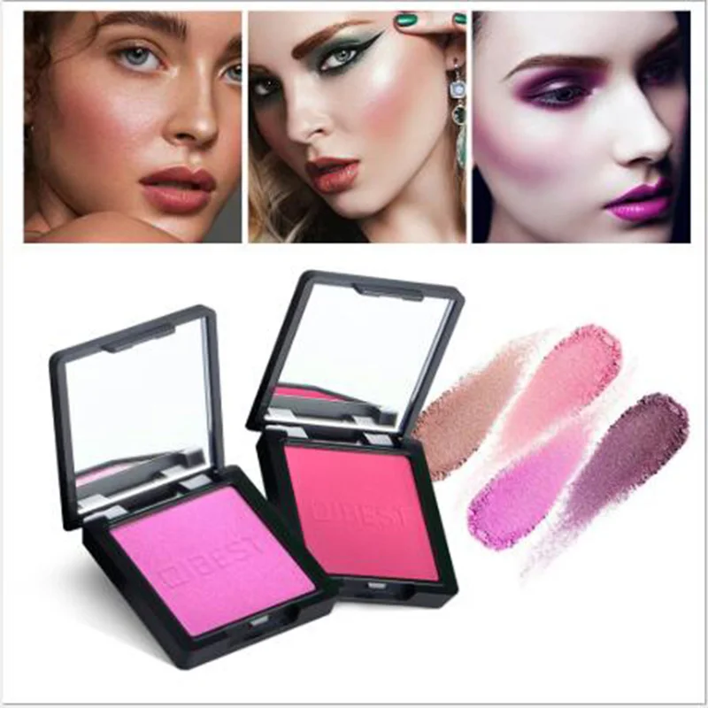 

QIBEST 8 Colors Matte Blusher Monochrome Blush Palette Lasting Color Ruddy Blush Powder Ruddy Blush Powder Palette