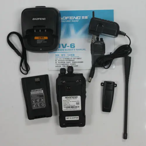 Baofeng BF UV6 рация 400 470 МГц и 136 174 VHF + UHF двухдиапазонный 5 Вт 128CH удобный охотничий