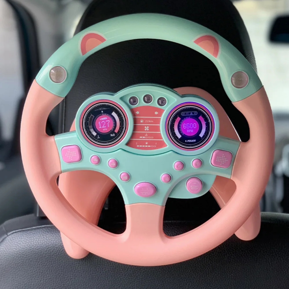 Копилот имитация игрушка с рулевым колесом Дети моделирование вождения маленькая игрушка с рулевым колесом детская ранняя образовательная музыкальная игрушка