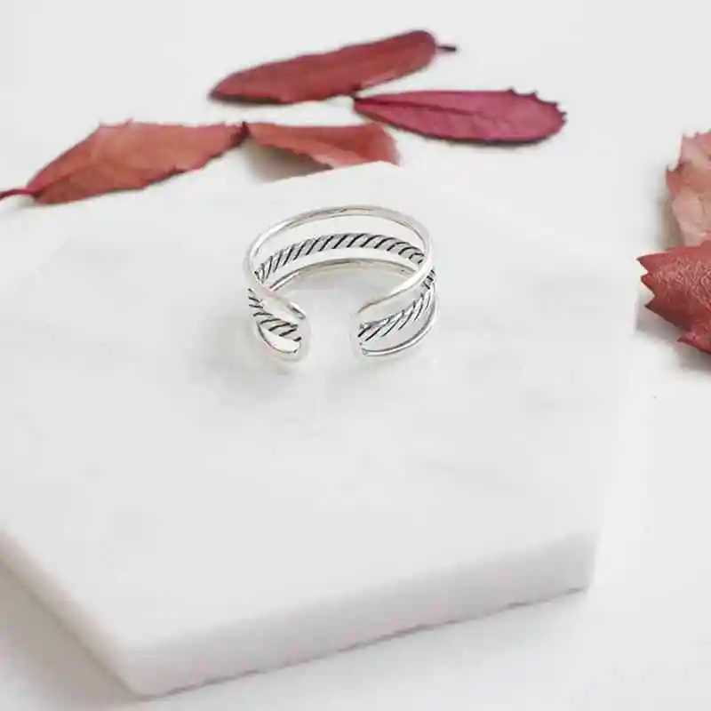 Настоящее 925 пробы, серебряные тройные Регулируемые кольца для женщин, свадебные кольца из чистого серебра, женские кольца на палец, ювелирные изделия(Lam Hub Fong