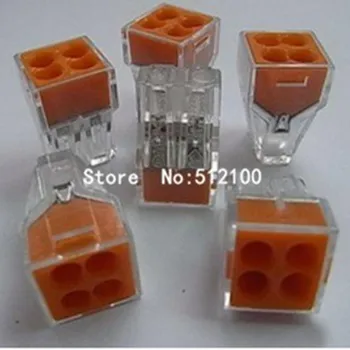 

FREE SHIPPING 30PCS Wire connector 773-104 2.5 square meters Hard line wire terminals Block 18-12
