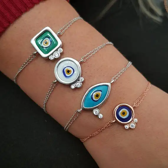 Разноцветные эмалевые Подвески Lucky eye элегантный милый женский подарок для