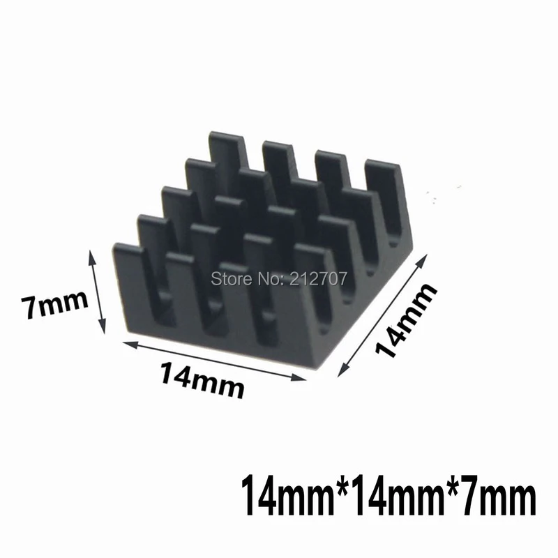 Alumínio do Dissipador de Calor para Memória Chip Cpu Vídeo Dissipação de Calor 500 Pcs 14*14*7 mm de - Imagem 4