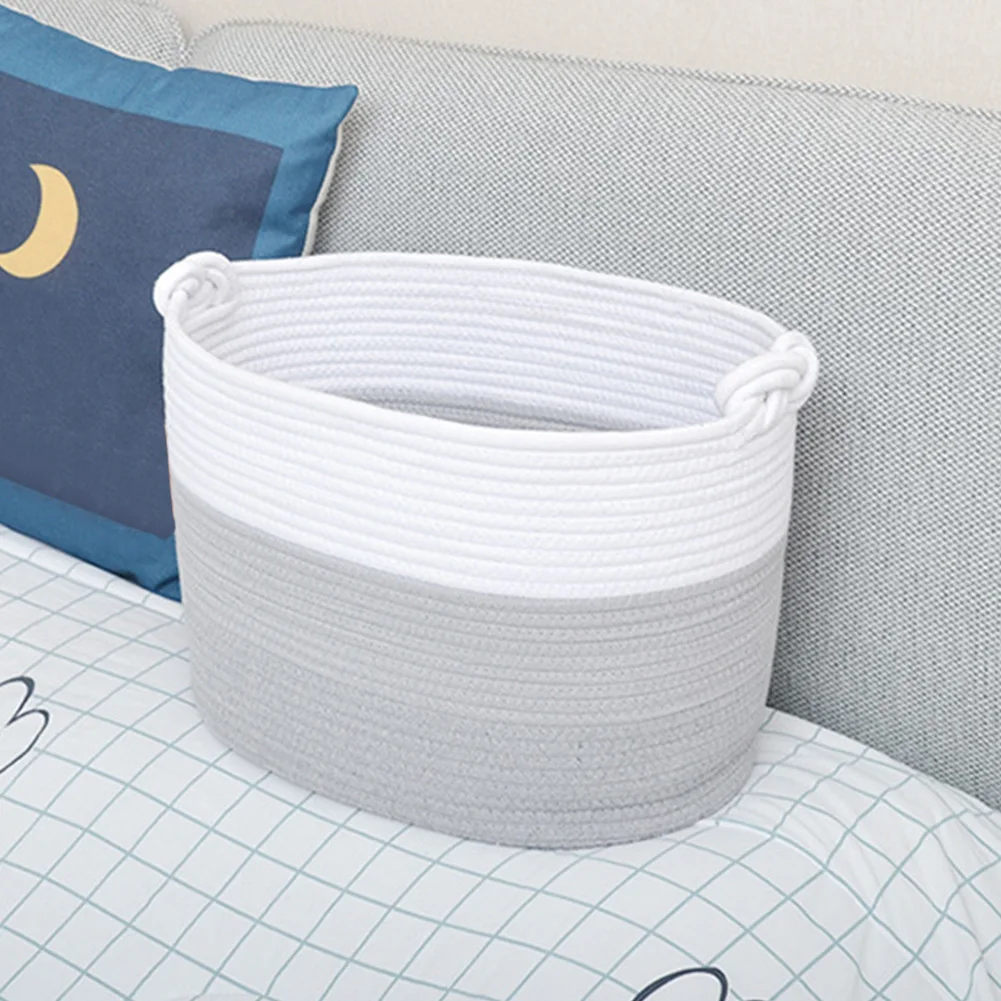 صديقة للبيئة ألوان متنوعة تخزين اللعب دلاء الزخرفية سلال الغسيل القطن حبل المنزل الكتب صديقة للبيئة ألوان متنوعة تخزين اللعب دلاء الزخرفية سلال الغسيل القطن حبل المنزل الكتب