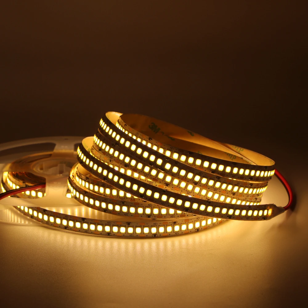 Светодиодная лента 5 м 2835 3528 SMD 240 светодиодов/м 12 В Водонепроницаемая IP67 IP65 Гибкая