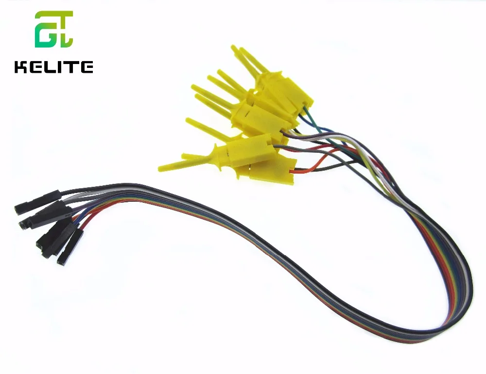 

new 5pcs,Quality test of the quality test hook clip. Logic analyzer test folder. For USB 24M 8CH