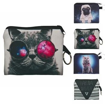

Animal Cat Coin Purses Holder Women Mini Cartoon 3D Cat Dog Wallets Girl Kids Money Bag Coin Bag Children Zipper Small Pouch