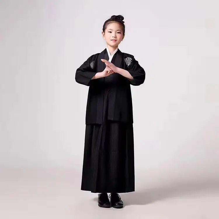 

2019 new kids japanese kimono suits children cotton pajama sets traditional japanese yukata child lounge bathrobe sleepwear