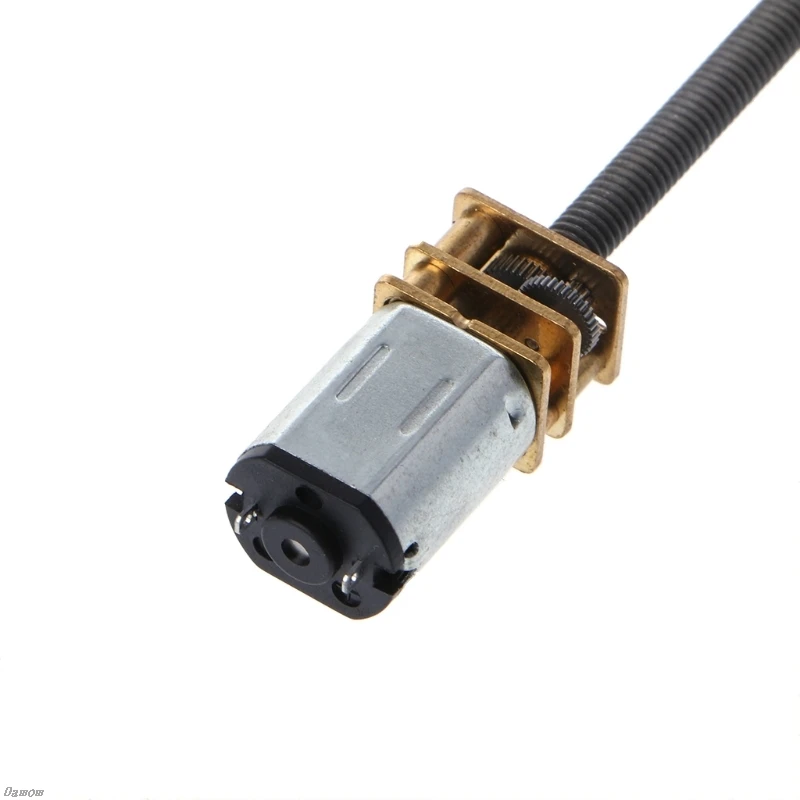 

DC 12V 400RPM N20 Micro Gear Motor 16mm Shaft M4x55mm Screw Reducer with Gear Box Damom