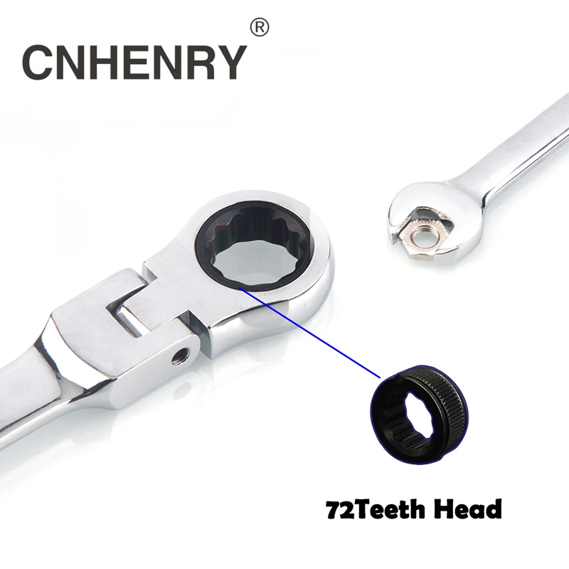 Ratchet Wrench One Piece 8-25mm Flexible Reversible Head Combination Ratchet Wrench Universal Keys Wrenches Car Tools Auto Repair