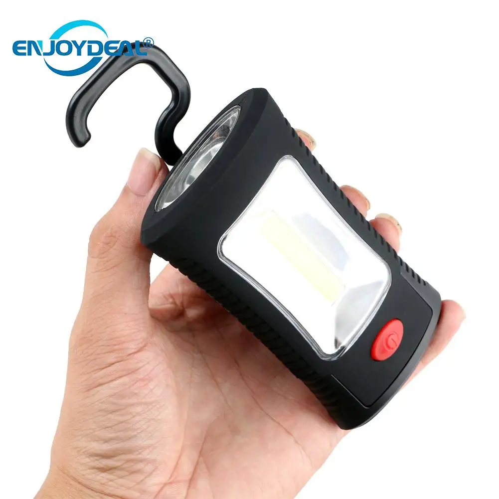 

Portable COB LED Magnetic Folding Hook Working Inspection Light Flash Light Torch Lanterna Camp Tent Pocket Lamp AAA Keychain