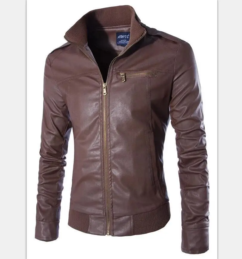 Aliexpress.com : Buy Leather & Suede Men's Slim leather